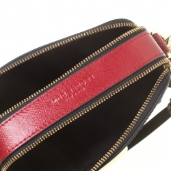 Pre Owned Marc Jacobs Black/Red Leather Snapshot Camera Crossbody Bag