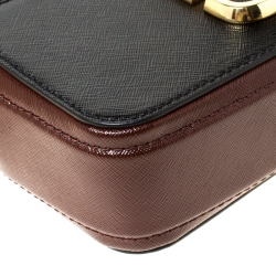 Pre Owned Marc Jacobs Black/Red Leather Snapshot Camera Crossbody Bag