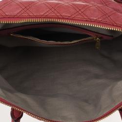 Pre Owned Marc Jacobs Pink Bruna Quilted Leather Tote