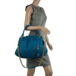 Pre Owned Marc Jacobs Blue Quilted Calf Leather Cecilia Bag