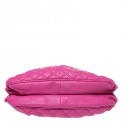 Pre Owned Marc Jacobs Pink Quilted Leather Small Cecilia Satchel
