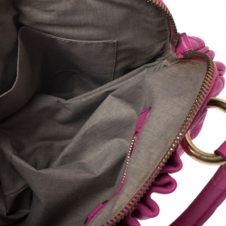 Pre Owned Marc Jacobs Pink Quilted Leather Small Cecilia Satchel