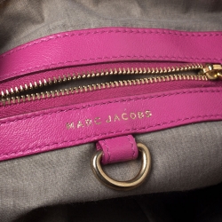 Pre Owned Marc Jacobs Pink Quilted Leather Small Cecilia Satchel