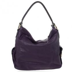 Pre Owned Marc Jacobs Purple Leather Large Multi-pocket Bag