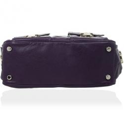 Pre Owned Marc Jacobs Purple Leather Large Multi-pocket Bag