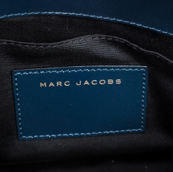 Pre Owned Marc Jacobs Blue Leather Little Big Shot Tote