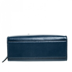 Pre Owned Marc Jacobs Blue Leather Little Big Shot Tote