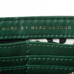 Pre Owned Marc Jacobs Green Leather Turnlock Crossbody Bag