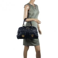 Pre Owned Marc Jacobs Navy Venetia Satchel Bag