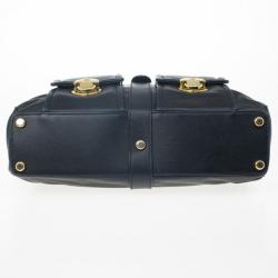 Pre Owned Marc Jacobs Navy Venetia Satchel Bag