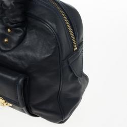 Pre Owned Marc Jacobs Navy Venetia Satchel Bag