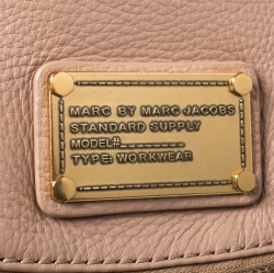 Pre Owned Marc Jacobs Beige Leather Classic Q Natasha Crossbody Bag