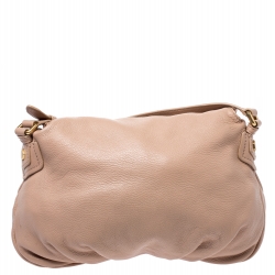 Pre Owned Marc Jacobs Beige Leather Classic Q Natasha Crossbody Bag