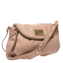 Pre Owned Marc Jacobs Beige Leather Classic Q Natasha Crossbody Bag