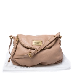 Pre Owned Marc Jacobs Beige Leather Classic Q Natasha Crossbody Bag