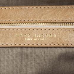 Pre Owned Marc Jacobs Beige Quilted Leather Stam Satchel