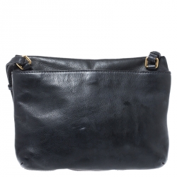 Pre Owned Mark Jacobs Black Leather Crossbody Bag