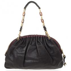 Pre Owned Marc Jacobs Black Leather Lou Bag