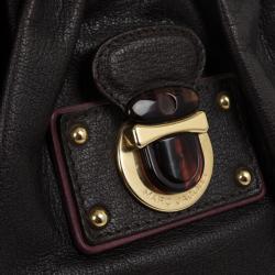 Pre Owned Marc Jacobs Black Leather Lou Bag
