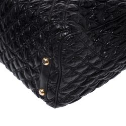 Pre Owned Marc Jacobs Black Quilted Leather Oversized Stam Bag