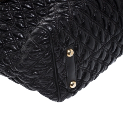Pre Owned Marc Jacobs Black Quilted Leather Oversized Stam Bag