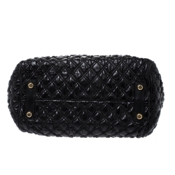 Pre Owned Marc Jacobs Black Quilted Leather Oversized Stam Bag