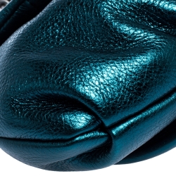 مملوكة مسبقًا Marc Jacobs Metallic Blue Leather Classic Q Karlie Crossbody Bag