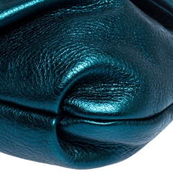 مملوكة مسبقًا Marc Jacobs Metallic Blue Leather Classic Q Karlie Crossbody Bag