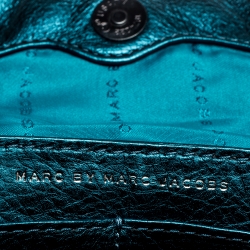 مملوكة مسبقًا Marc Jacobs Metallic Blue Leather Classic Q Karlie Crossbody Bag