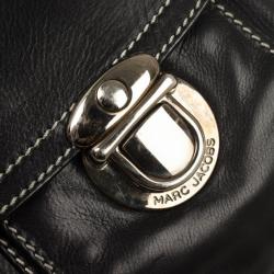 Pre Owned Marc Jacobs Black Leather Stella Tote