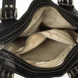 Pre Owned Marc Jacobs Black Leather Stella Tote