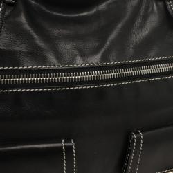 Pre Owned Marc Jacobs Black Leather Stella Tote