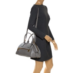 Pre Owned Marc Jacobs Grey Leather Medium Incognito II Satchel 