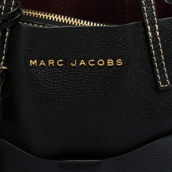 Pre Owned Marc Jacobs Black Leather Grind T Pocket Tote 