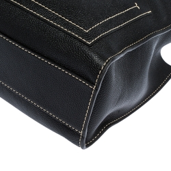 Pre Owned Marc Jacobs Black Leather Grind T Pocket Tote 