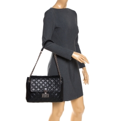 Pre Owned Marc Jacobs Black Quilted Leather Shoulder Bag