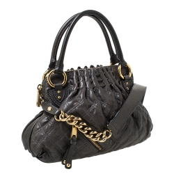 Pre Owned Marc Jacobs Grey Quilted Leather Cecilia Satchel