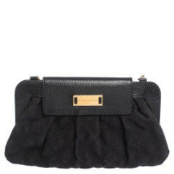 Pre Owned Marc Jacobs Black Canvas and Leather Turnlock Shoulder Bag