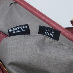 Pre Owned Marc Jacobs Cherry Red Quilted Leather Stam Bag