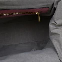 Pre Owned Marc Jacobs Cherry Red Quilted Leather Stam Bag