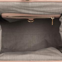 Pre Owned Marc Jacobs Peach Quilted Leather Stam Satchel