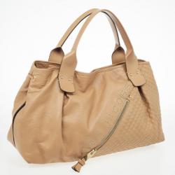Pre Owned Marc Jacobs Tan Leather Irina Large Tote