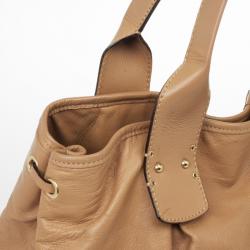 Pre Owned Marc Jacobs Tan Leather Irina Large Tote