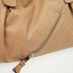 Pre Owned Marc Jacobs Tan Leather Irina Large Tote