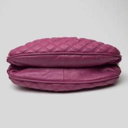 Pre Owned Marc Jacobs Purple Quilted Calf Leather Small Cecilia Bag