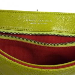 Pre Owned Marc Jacobs Acid Green Baroque Single Large Shoulder Bag