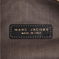 Pre Owned Marc Jacobs Black Leather Two Pocket Clutch 