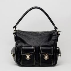 Marc Jacobs Black Leather Multipocket Hobo