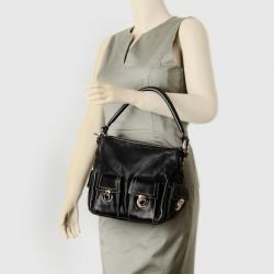 Marc Jacobs Black Leather Multipocket Hobo
