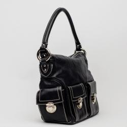Marc Jacobs Black Leather Multipocket Hobo